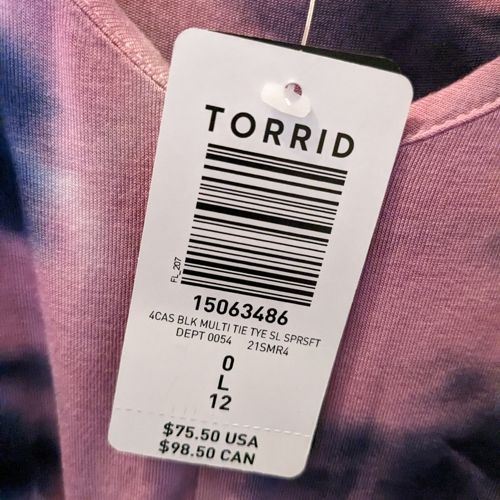 Torrid, tye dye dress, NEW with tags, sz large. - Picture 5 of 6